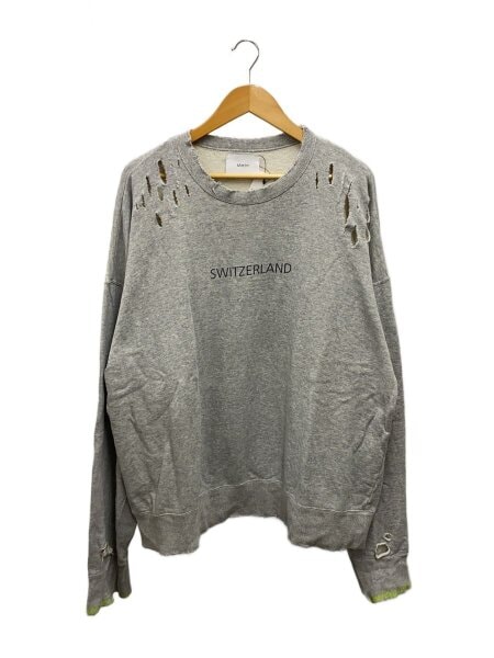 stein(シュタイン) / OVERSIZED REBUILD SWEAT LS/M/コットン/BLK/ST 