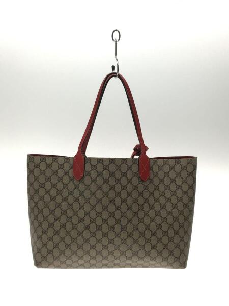 GUCCI(グッチ) / GGスプリーム/リバーシブル/トートバッグ/PVC/BEG/総 