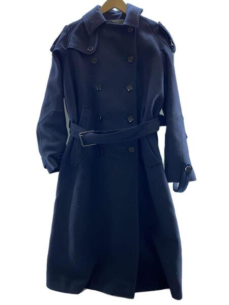 ZARA(ザラ) / SRPLS WOOL JACKET/トレンチコート/S/ウール/NVY/無地 