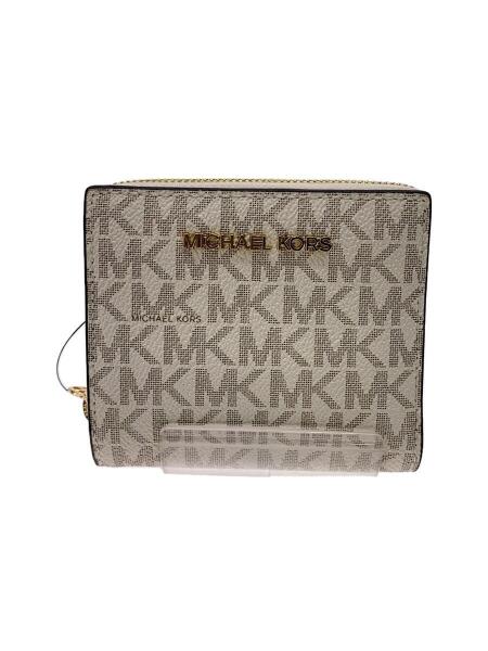 新品 染み込ま MICHAEL KORS マイケルコース 折り財布 ホワイト