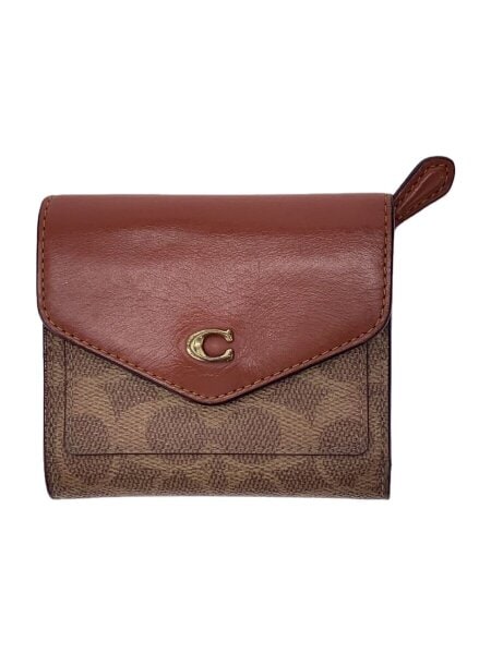 未使用品　COACH　コーチ　三つ折り財布　シグネチャー　ブラウン　C2329 COACH(コーチ) / シグネチャー/3つ折り財布/BRW/総柄/レディース/C2329