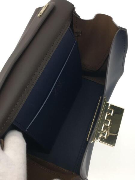 Zac Posen(ザックポーゼン) / ハンドバッグ/--/BLU/無地/2way/汚れ有 