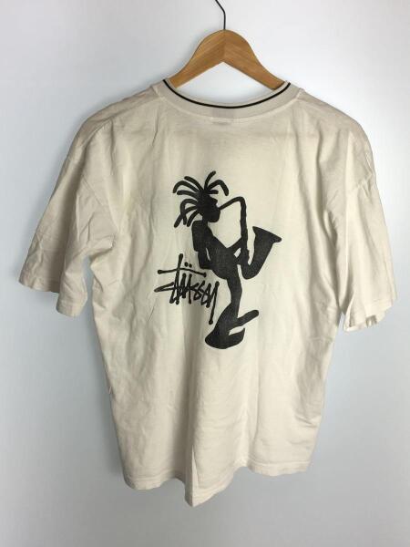 メンズ 【希少】90's stussy シャドーマン ジャズマン 赤青タグ USA製 L