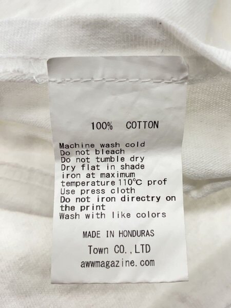 その他ブランド / Tシャツ/--/コットン/WHT/無地/AWW MAGAZINE L`APERO/24ss その他ブランド(ソノタブランド) / Tシャツ/--/コットン/WHT/無地/AWW