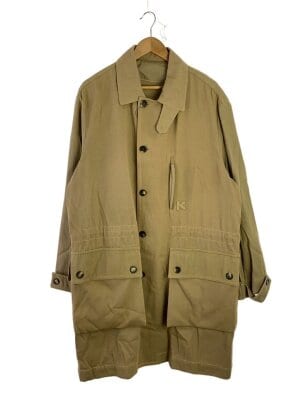 ヴィンテージ　KENZOコート　レア ステンカラーコート ロング丈 ウール アウター 2 M 黒 ブラック（2024