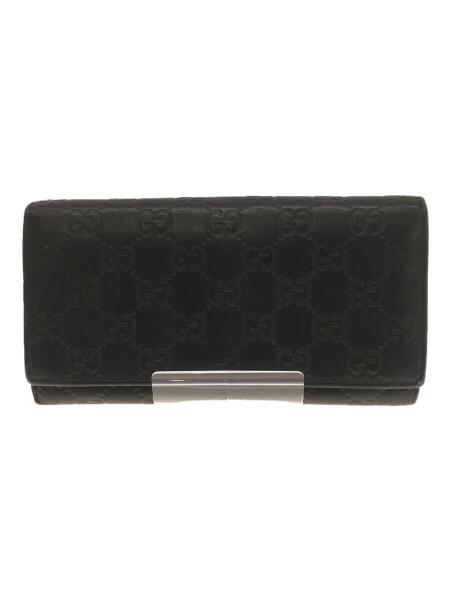GUCCI(グッチ) / 長財布/--/BLK/無地/メンズ/346058・4276/グッチシマ