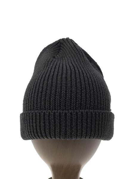 CA4LA ニット帽 黒 ニットキャップ/--/ポリエステル/GRY/無地/メンズ