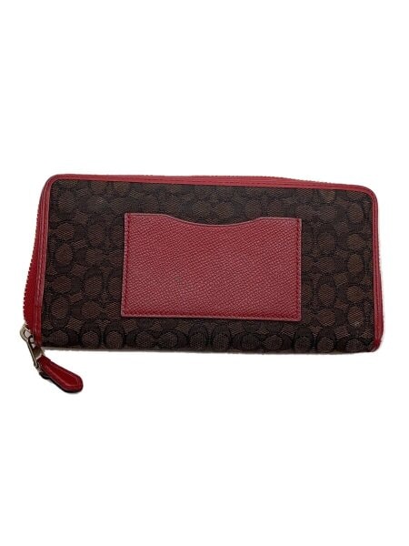 COACH(コーチ) / 長財布_シグネチャー_総柄/キャンバス/RED/総柄