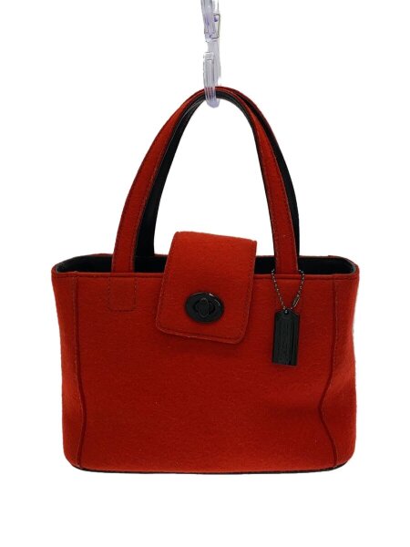 COACH(コーチ) / ハンドバッグ_トートバッグ_ターンロック/ウール/RED 