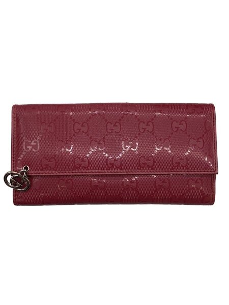 GUCCI(グッチ) / 長財布/レザー/RED/総柄/レディース/212104・0959 