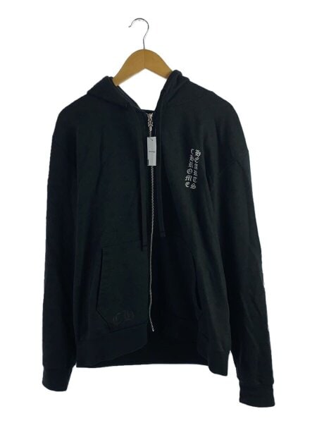 CHROME HEARTSクロムハーツ CH+モノグラムプリントジップパーカー黒