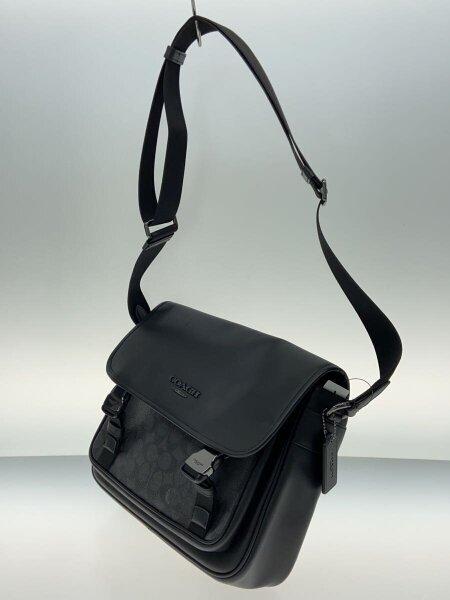 【正規店購入】ＣＯＡＣＨ　コーチ　ショルダーバッグ　ブラック　メンズ　ＣＴ７１６ COACH(コーチ) / ショルダーバッグ/レザー/BLK/CT716 | 中古品の販売