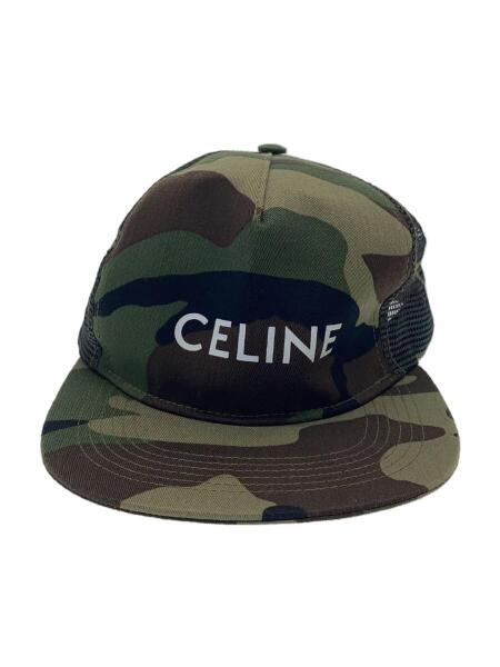 CELINE(セリーヌ) / キャップ/FREE/キャンバス/GRN/カモフラ/メンズ 
