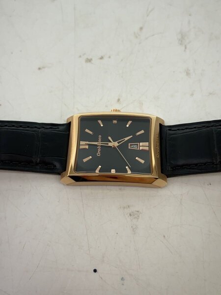 Orobianco(オロビアンコ) / クォーツ腕時計/アナログ/レザー/BLK/BLK