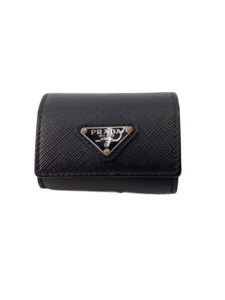 【正規品】【新品未使用】PRADA ブラックレザー キーホルダー PRADA(プラダ) / キーホルダー/レザー/BLK/無地/メンズ// | 中古品の
