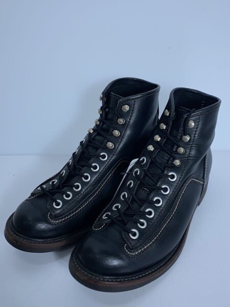 LONE WOLF BOOTS(ロンウルフブーツ) / レースアップブーツ/US8.5/BLK
