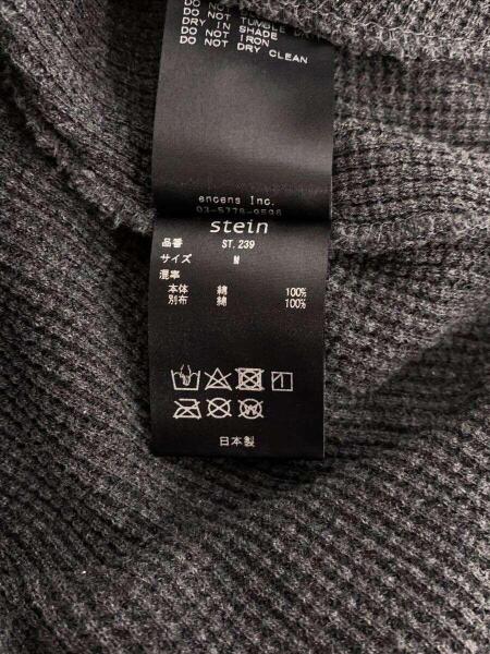 ssstein(stein)(シュタイン) / 21SS/スウェット/M/コットン/BLK/無地