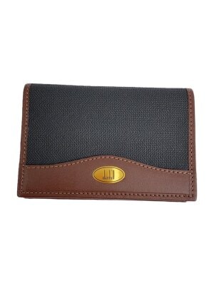 ダンヒル 名刺入れ カードケース レディース ロゴ ブラウン ブラック