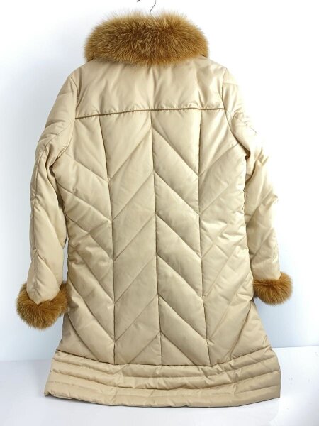 Aquascutum / ロングダウンジャケット/--/ポリエステル/BEG Aquascutum(アクアスキュータム) / ロングダウンジャケット