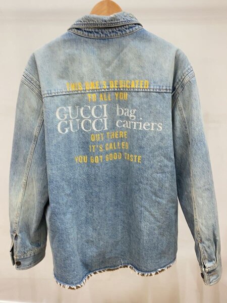 GUCCI(グッチ) / 22AW ダメージ加工裏地ボアデニムジャケット/50 