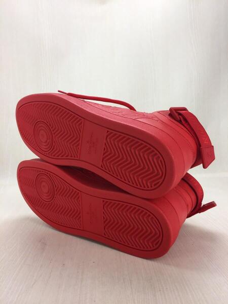 LOUIS VUITTON(ルイヴィトン) / ハイカットスニーカー/UK8.5/赤/レザー 