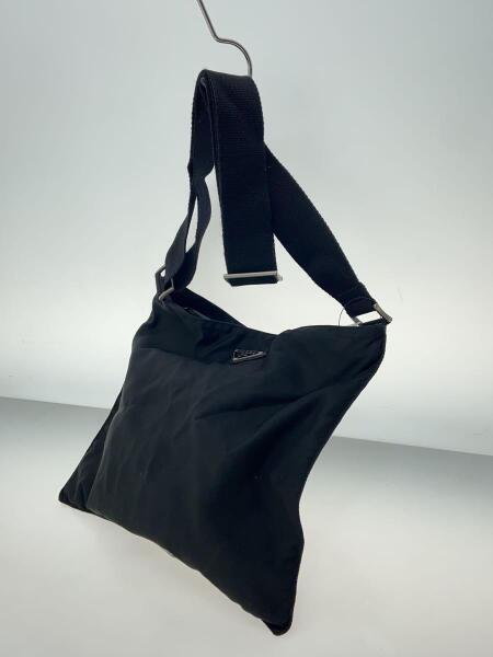 PRADA｜ブラック ショルダーバッグ（一部破れあり） PRADA(プラダ) / ショルダーバッグ/表面汚れ有/ファスナー付近破れ