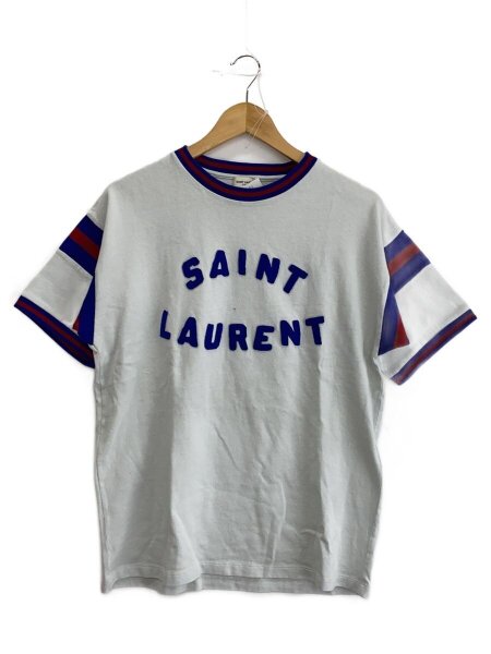 SAINT LAURENT(サンローラン) / 21SS/ロゴ刺繍//Tシャツ/M/コットン 