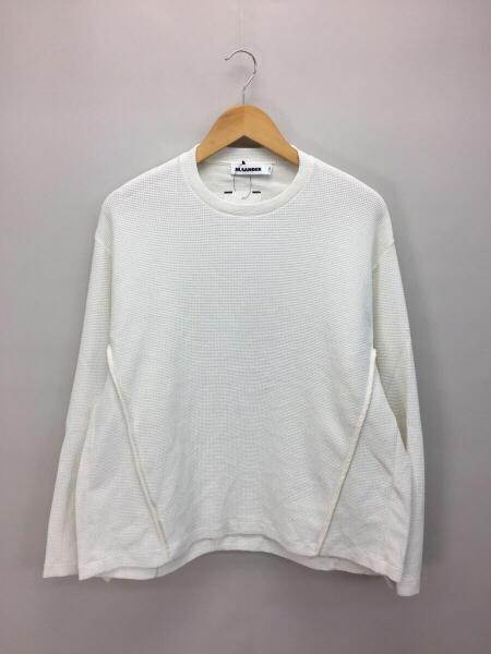 JIL SANDER(ジルサンダー) / 長袖Tシャツ/S/コットン/IVO/アイボリー 