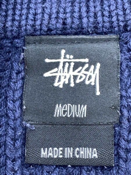 STUSSY(ステューシー) / カーディガン(厚手)/M/コットン/NVY/ネイビー 
