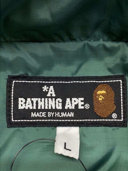 A BATHING APE / ダウンベスト/L/ナイロン/KHK/カモフラ A BATHING APE(アベイシングエイプ) / ダウンベスト/L/ナイロン/KHK