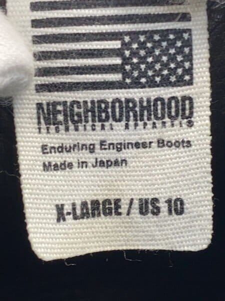 NEIGHBORHOOD(ネイバーフッド) / エンジニアブーツ/US10/BLK