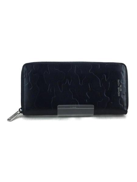 【タグ付き未使用品】MICHAEL KORS 長財布 カモフラ ブルー ブラック MICHAEL KORS(マイケルコース) / 39F7SOSZ3E/2018年モデル/ラウンド