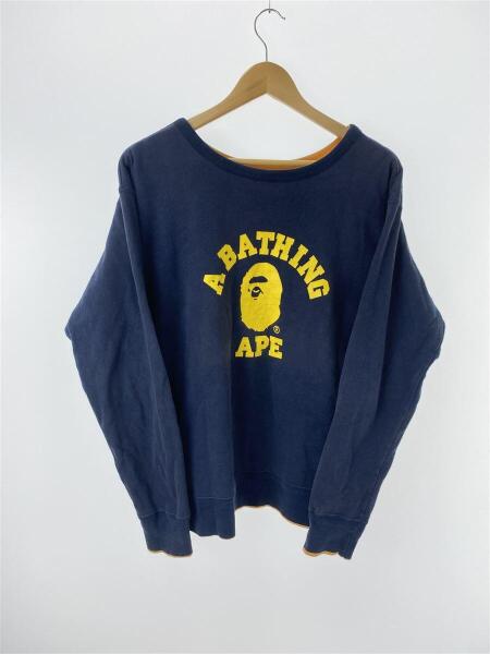 A BATHING APE(アベイシングエイプ) / リバーシブルスウェット/L 