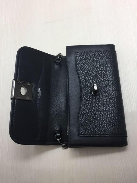 COACH(コーチ) / ターンロックチェーンウォレット/レザー/BLK/54089 