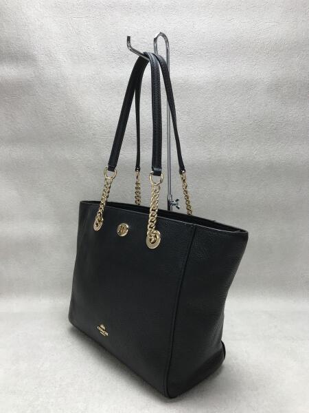 COACH(コーチ) / LIBLK ターンロック チェーン トートバッグ/レザー 