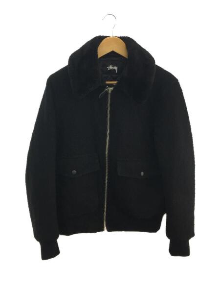 STUSSY(ステューシー) / メルトンボンバージャケット/S/ウール/BLK 