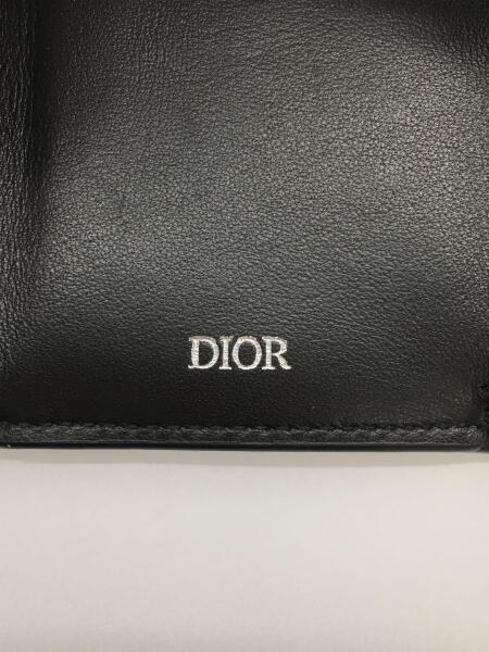 Dior HOMME(ディオールオム) / 3つ折り財布/レザー/BLK/総柄/メンズ/10 