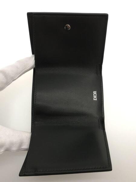 Dior HOMME(ディオールオム) / 3つ折り財布/レザー/BLK/総柄/メンズ/10 