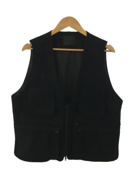 bukht(ブフト) / 18AW/SUEDE SAFARI VEST/ベスト/1/フェイクレザー/BLK 