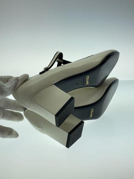 CELINE(セリーヌ) / Tストラップ/パンプス/37/WHT/レザー | 中古品の