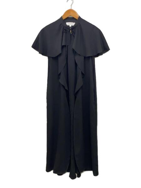 ENFOLD(エンフォルド) / CAPE－SLEEVE DRESS/36/ポリエステル/BLK