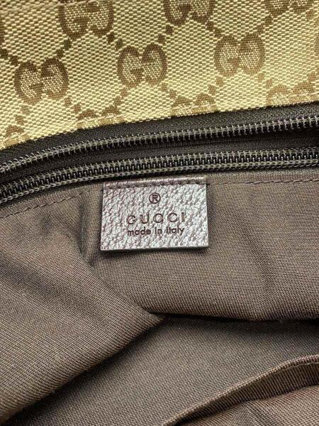 GUCCI(グッチ) / 舟形トート/ハンドバッグ/キャンバス/BEG/総柄/131228 