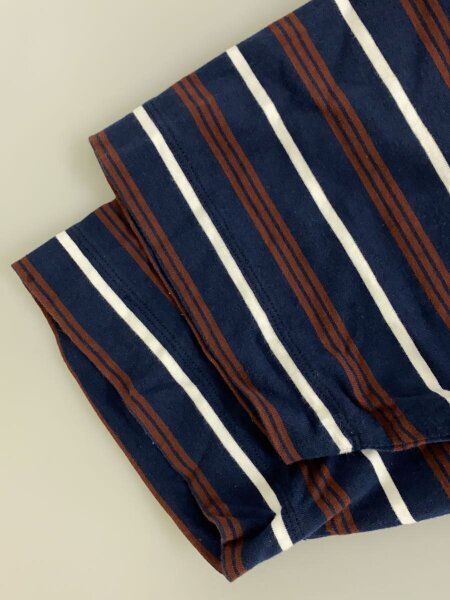 plllllleeeasse(プリーズ) / Tシャツ/M/コットン/NVY/ボーダー/24pls