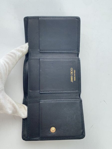 JIMMY CHOO(ジミーチュウ) / 3つ折り財布/スタースタッズ/レザー 