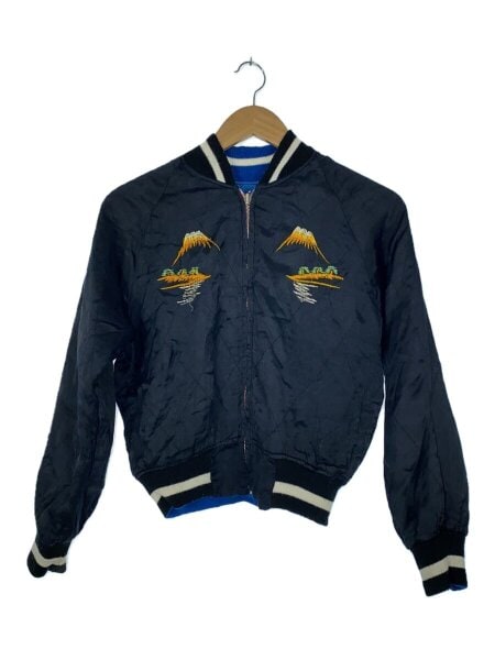 【超希少】90s 回転式YKKジップ ビンテージスカジャン 白虎×龍×日本地図 TAILOR TOYO テーラー東洋 スカジャン TT15912 港商 スペシャル