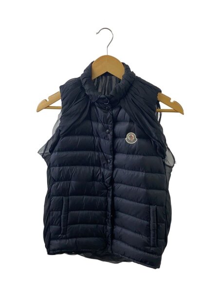 モンクレール　SONA/チュール切替/ダウンベスト/ナイロン/BLK/無地 MONCLER(モンクレール) / SONA/チュール切替/ダウンベスト/ナイロン