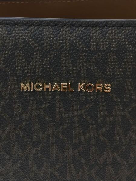 MICHAEL KORS◆ハンドバッグ/PVC/BRW/総柄/35S7GC6M8B ハンドバッグ⁄PVC⁄BRW⁄総柄