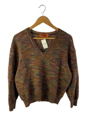 【極美品】MISSONI ヴィンテージ ジグザグVネックカーディガン 総柄 極美品】MISSONI ヴィンテージ ジグザグVネックカーディガン 総