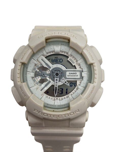 CASIO(カシオ) / クォーツ腕時計/デジタル/ラバー/WHT/GA-110BC | 中古 