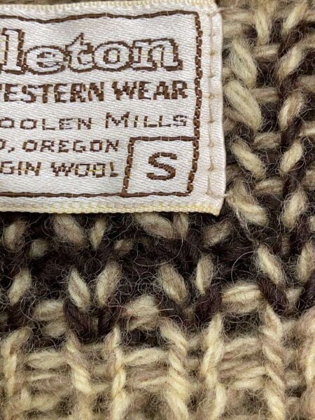 PENDLETON(ペンドルトン) / カーディガン(厚手)/S/ウール/BEG/総柄